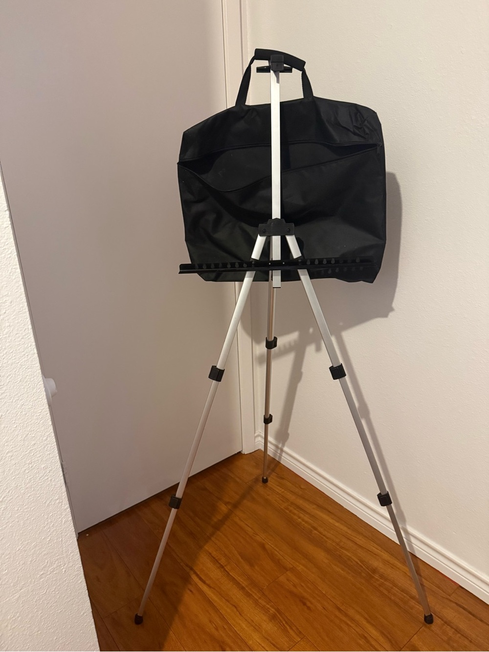 Art Painting Display Easel Stand - Portable Adjustable Aluminum Metal Tripod Art